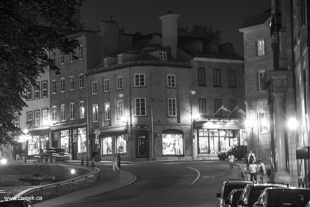 Quebec City Black and White photo