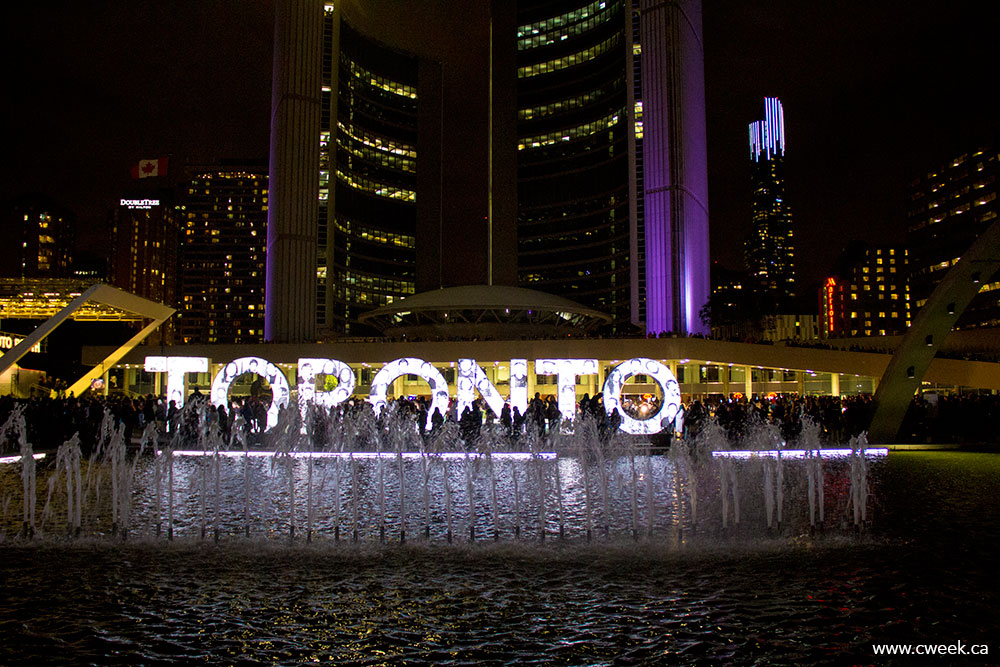 Toronto Sign on Nuit Blanche 2015