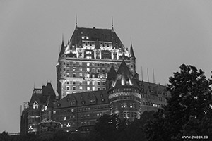 Quebec City in Black and White