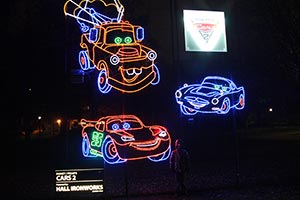 Cars 2 at Winter Festival of Lights