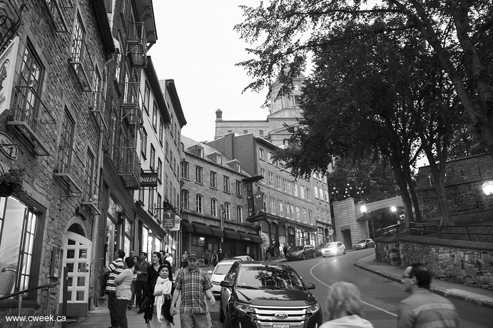 Quebec City in Black and White