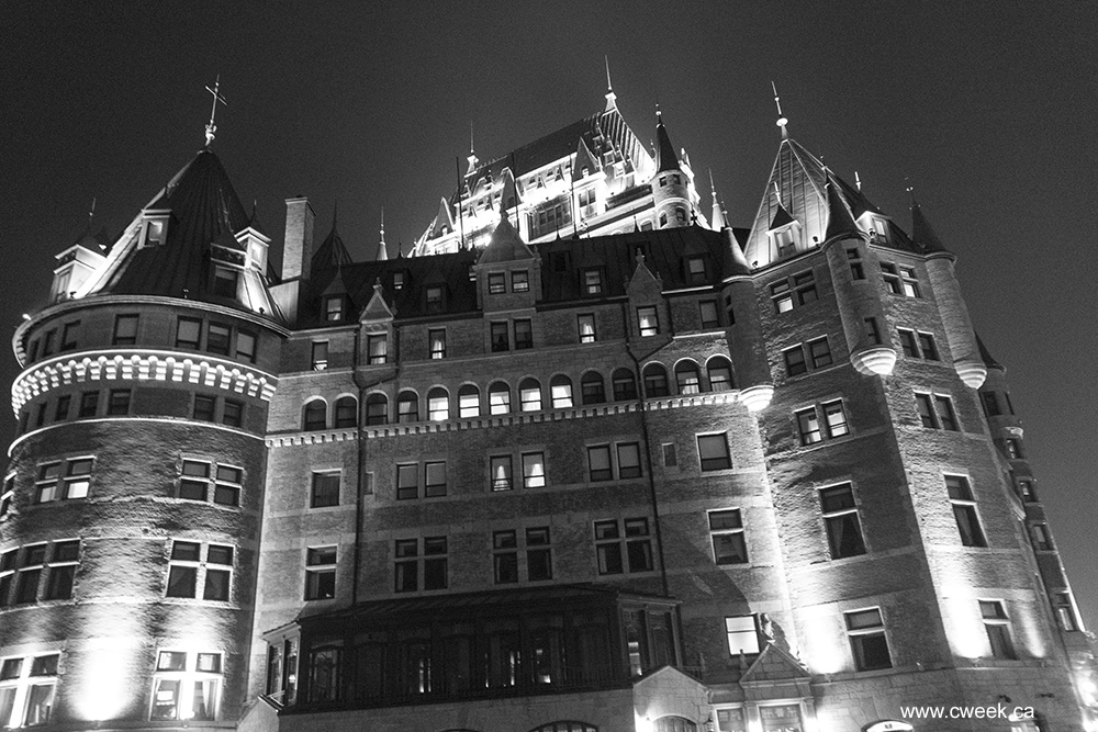 Black and White photo Quebec City