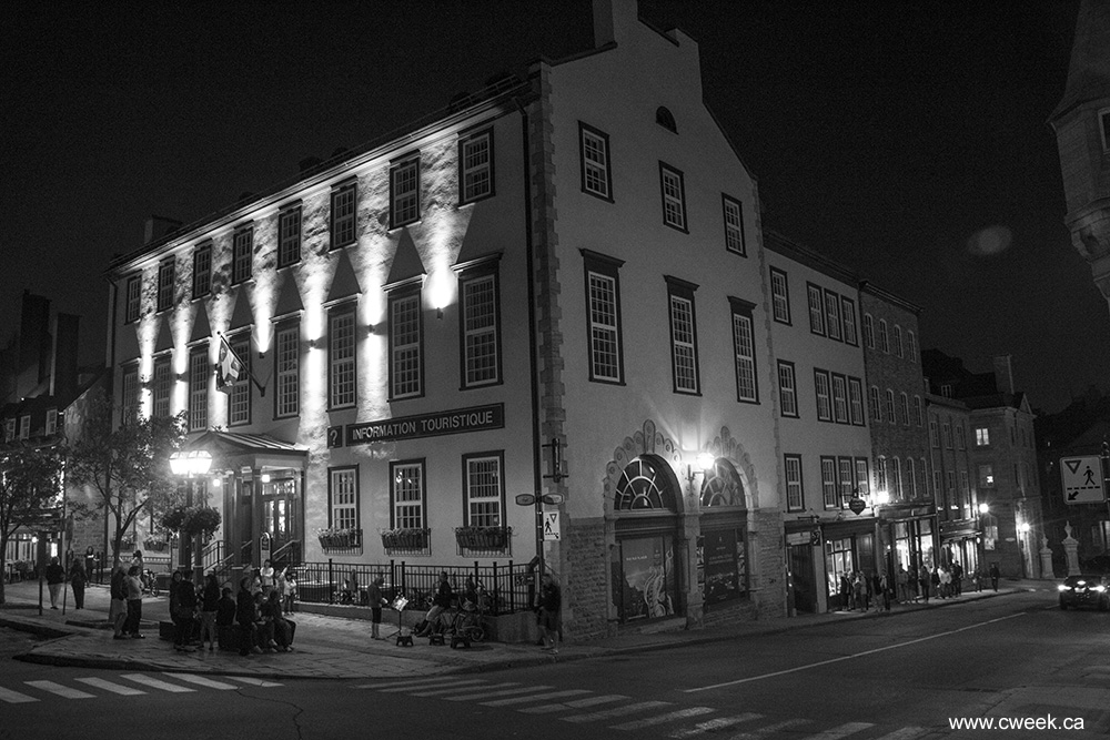 Black and White photo Quebec City