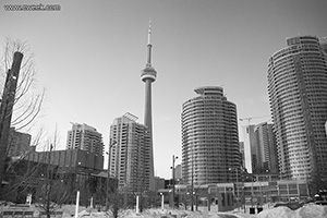 Toronto Downtown in Black and White