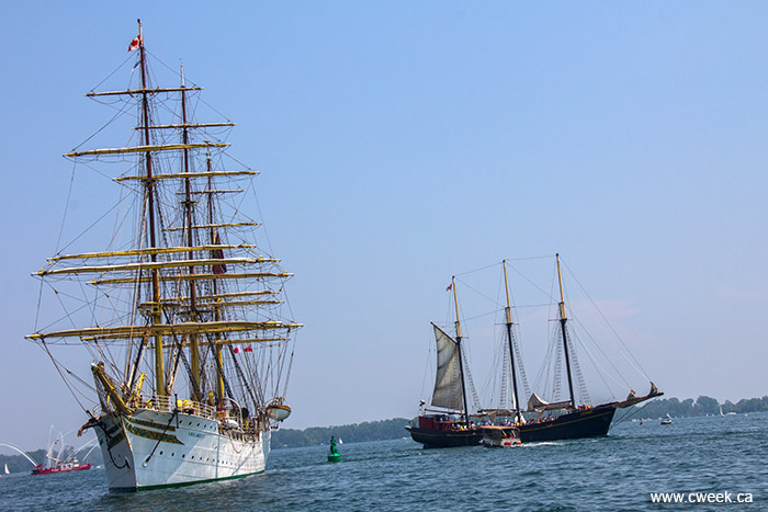 Two tall ship are in Toronto