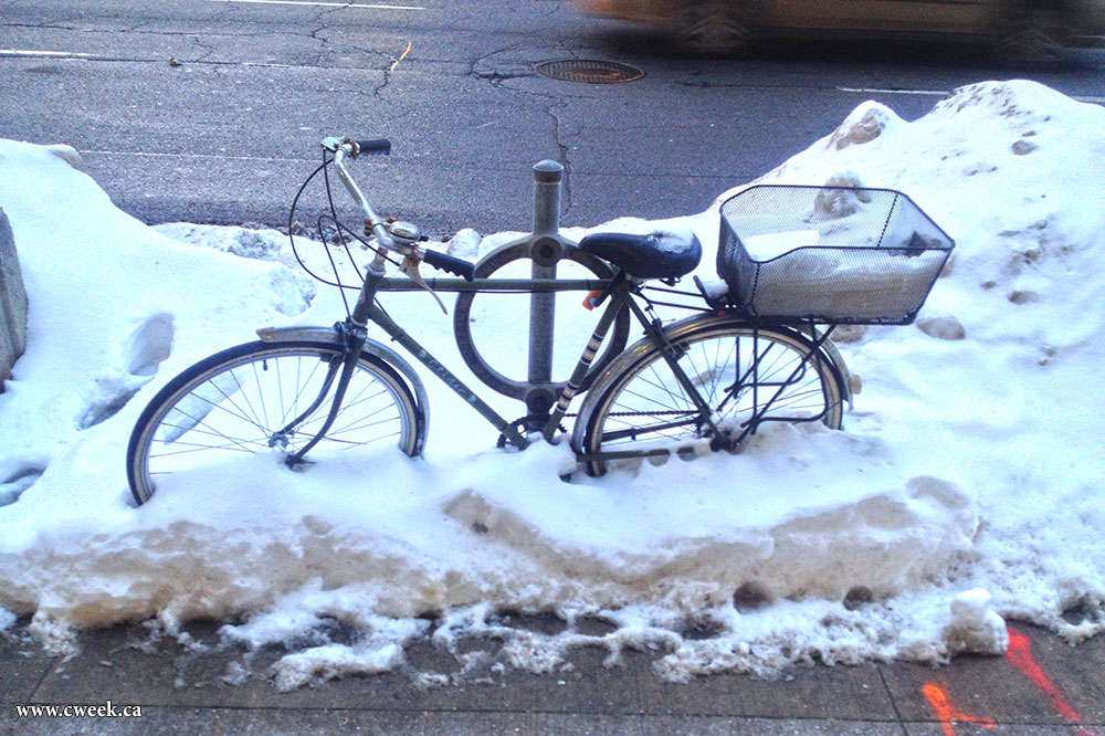 Snowbike in Toronto