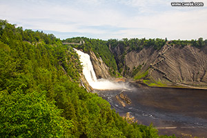 A waterfall close to Quebec City