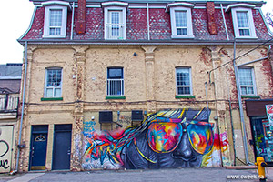 Graffiti wall somewhere in downtown Toronto