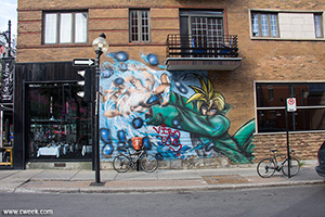 Nice graffiti wall in Montreal