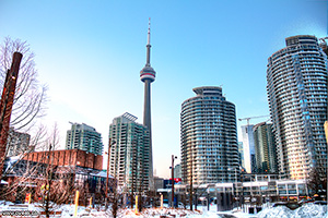 CN Tower - Winter HDR picture