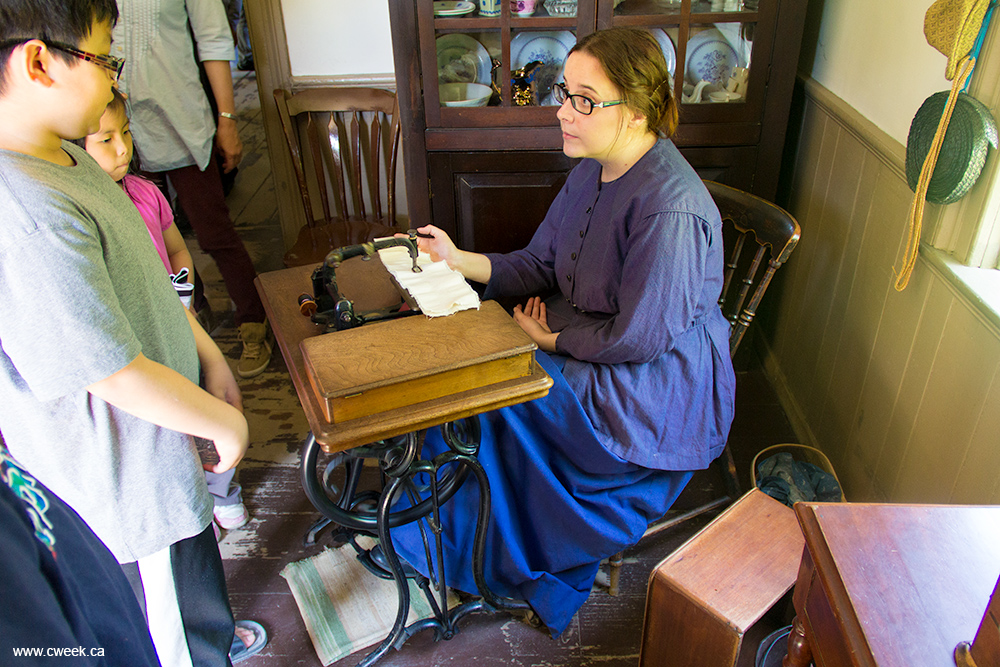 An old sewing machine